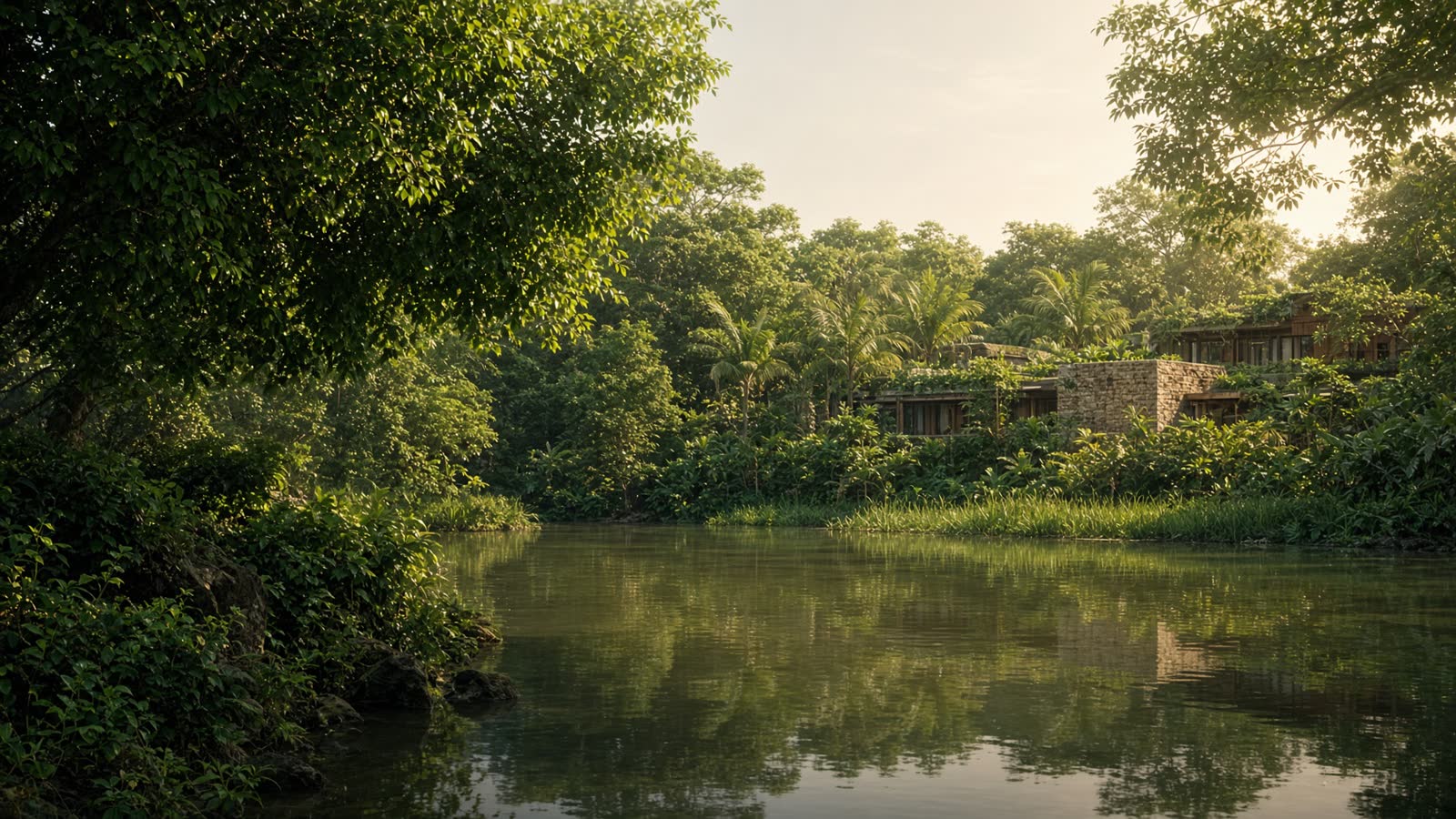 Ghanaian tropical landscape