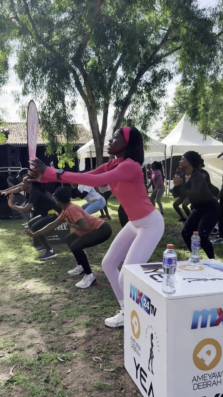 A community fitness class at Livewell Festival